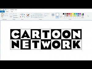 How to draw Cartoon Network logo in MS Paint | Easy step by step drawing