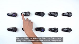 Fodsports FX8 PRO Motorcycle Bluetooth Intercom, 10-Rider Group Helmet Communication System, Music Sharing, Universal Wireless Interphone（APP/Waterproof/Stereo Music/GPS/2 Mics） (Single Pack)