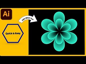 Create Stunning Flower Designs in Adobe Illustrator with Blend tool – Step-by-Step Guide