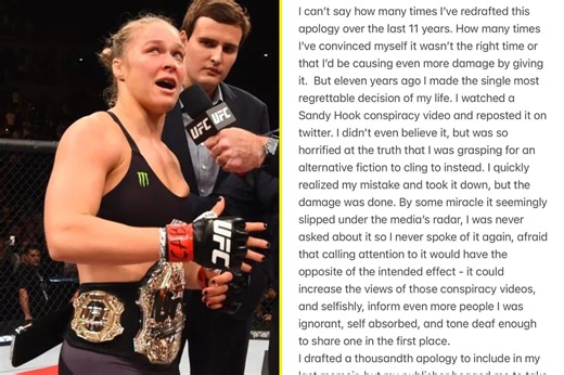 ‘I deserve to be hated’ – Ronda Rousey issues grovelling apology ’11 years too late’ for ‘single most regrettable decision’ of her life