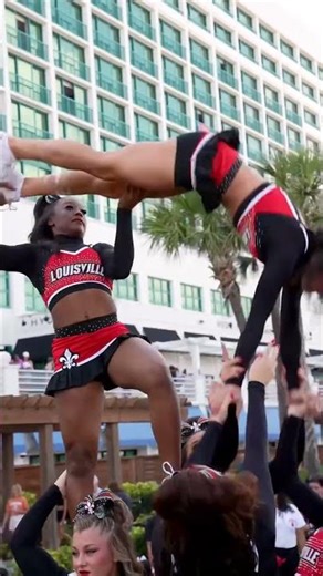 Amazing Skills & talents by Louisville Cheerleaders! girl power amazing #cheerleading #cheerleader