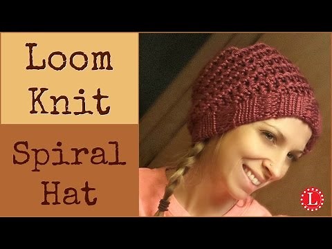 Loom Knit Hat - Easy Spiral Hats Step by Step for Beginners | Loomahat