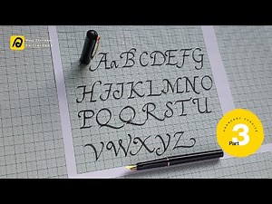 #chancerycalligraphy Chancery Cursive Capital Letters in calligraphy for beginners - Part 3