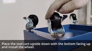 Rolling Garage Workshop Tool Organizer: Detachable 3 Drawer Tool Chest with Large Storage Cabinet and Adjustable Shelf