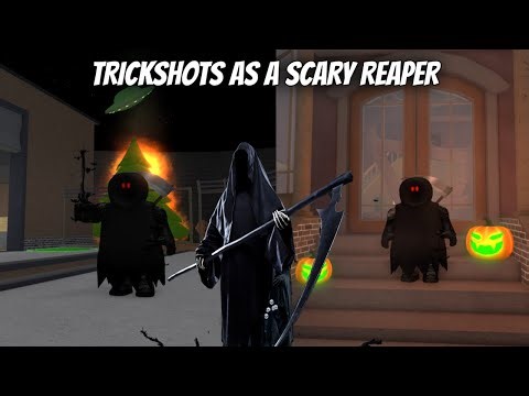 PLAYING MM2 AS A SCARY REAPER "INSANE TRICKSHOTS"
