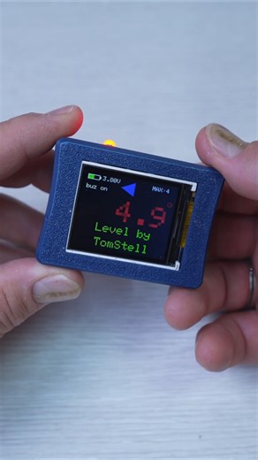 I built this mini level completely from scratch #diy #level #esp32 #3dprinting