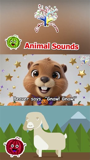Halloween Forest Animal Sounds Song 🦝🦌🦫 | Raccoon, Deer & Beaver Sounds for Kids