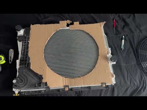 BMW E46 330CI UPGRADES ALUMINIUM RADIATOR AND OIL COOLER SETUP