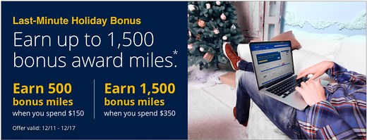Earn Up to 1,500 Bonus Miles With United MileagePlus Shopping