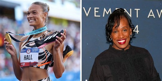 Anna Hall shares adorable moment with multiple-time Olympic medalist mentor Jackie Joyner-Kersee after season-best performance