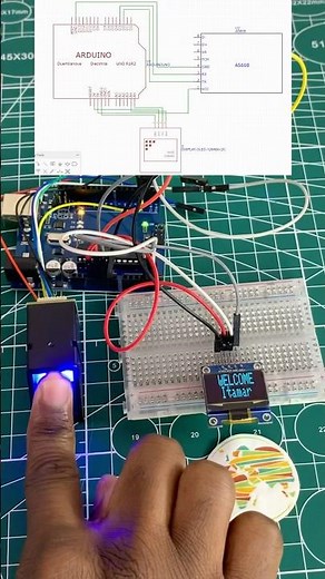 Interfacing Fingerprint SCANNER with Arduino #arduino #diy #technology