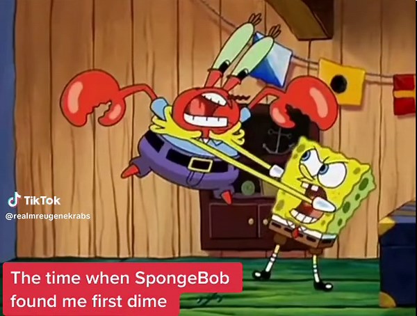 Me first dime #mrkrabs#spongebob#fyp#foryou | spongebob