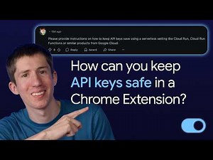 How can you keep API keys safe in a Chrome Extension?