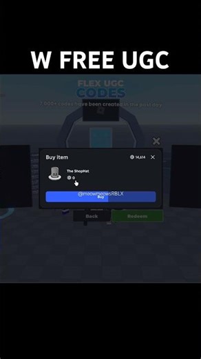 Follow me on Roblox for a ROBUX GIVEAWAY!!! #roblox #freeugc #robloxedit #flexugccodes
