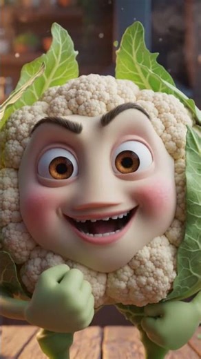 Meet Funniest Talking Cauliflower 😂🥦Healthy Never Looked This Cool #viral #animation #3danimation