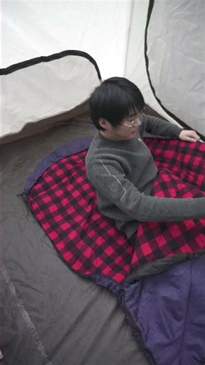 The transforming sleeping bag!U-hood, foot vent,doubles as a blanket,and zips together.#camping