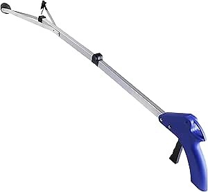 Grabber Reacher Tool - 33" Extra Long Reach Claw Pick Up Stick Reaching Aid Litter Trash Picker Helping Hand Arm Extension Tool - Elderly Assistive Grabbers for Seniors for Disabled