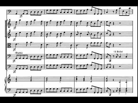 1.- Allegro. Cello Concerto in C Major (A. Vivaldi) Score Animation.