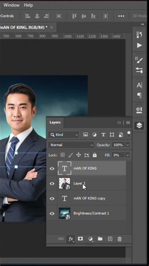 Photoshop Mastery 2026Creative Ways to Place Text Behind Objects & Add Transparency Magic #photoshop