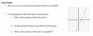 Lesson 3.6: Parallel Lines via Equations