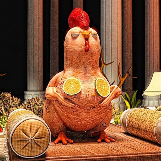 ‎"The Proud Rooster's Final Feast"🍗