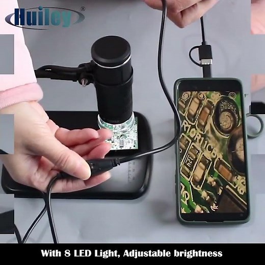 LED USB Digital Microscope 1000X WIFI Mobile Phone Microscope Support