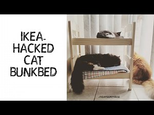 Cute IKEA-Hacked Bunk Bed for CATS