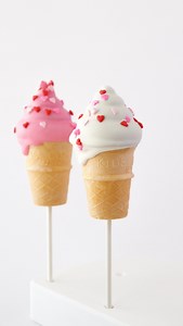 1.1K views · 668 reactions | Ice cream cake pops but make them Valentine’s Day  In just 3 easy steps: mold, dip & decorate, you’ll have the cutest (and tastiest) treats ever! Perfect for Valentine’s Day parties, Galentine’s with the girls, or a little sweet treat just for you 勺✨ ️: www.mylittlecakepopmolds.com : Free US shipping on orders over $150! #mylittlecakepop #cakepops #valentinesday #valentinesdaytreats #baking | My Little Cakepop | Facebook