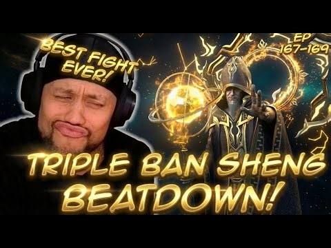 BEST BTTH FIGHT EVER! XIAO YAN against THREE BAN SHENGS! BTTH S5 Ep 167-169 Reaction