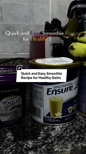 Quick and Easy Smoothie Recipe for Healthy Gains