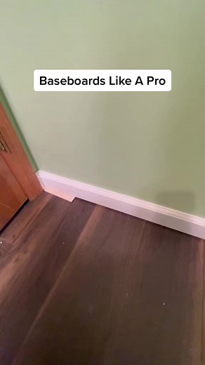 Baseboards like a pro #contractor #remodeling #woodworking #woodtok #baseboards #DIY | Benderhomes