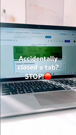 How to undo a closed tab INSTANTLY! 🤯 #windowstips #shorts #usashorts #keyboardshortcuts #fliptip