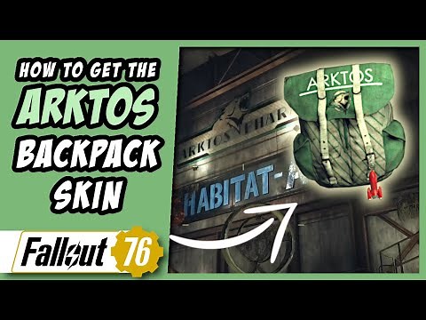 How to get the Arktos Pharma Backpack Skin - Fallout 76