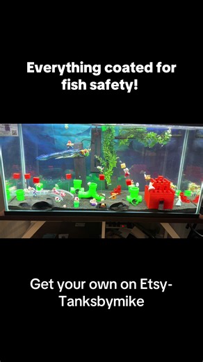 Aquarium Safe Mario Decor for Fish Tanks