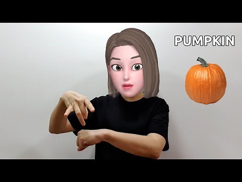 American Sign Language (ASL) Lesson: Pumpkin