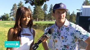 Access Hollywood's Zuri Hall caught up exclusively with Miles Teller and Jake Owen at the 2023 American Century Championship, where they revealed which star they'd love to golf with and shared which Taylor Swift song describes their golf game! | Access