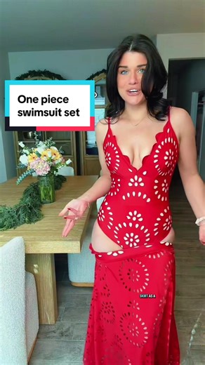 This one piece swimsuit has a cover up and is the most gorgeous patter and color! True to size #swimsuit #swimsuitcoverup #onepieceswimsuit #swimsuitset #tiktokshopcreatorpicks