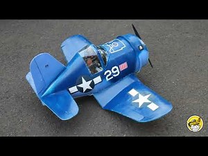 Cartoon F4U Corsair RC Plane Model : Build and Fly