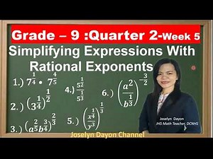 How to Simplify Expressions with Rational Exponents? - Grade 9