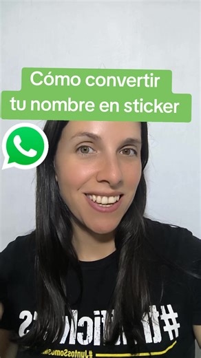cómo convertir tu nombre en sticker #aplicaciones #telefonos #whatsapp #redessociales