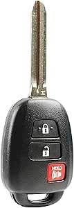 USARemote Keyless Entry Remote Car Key Fob Replacement for 2013 2014 2015 2016 2017 2018 2019 2020 2021 Toyota RAV4 Highlander 3-Button Remote Head Key (GQ4-52T H Chip)