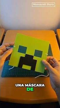Creeper mask with foam - DIY Minecraft mask