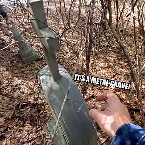 White bronze headstones—metal grave markers made of zinc that are nearly impossible to find today! #forgottenhistory #historiccemetery #graveyardexploration | Adventures Into History