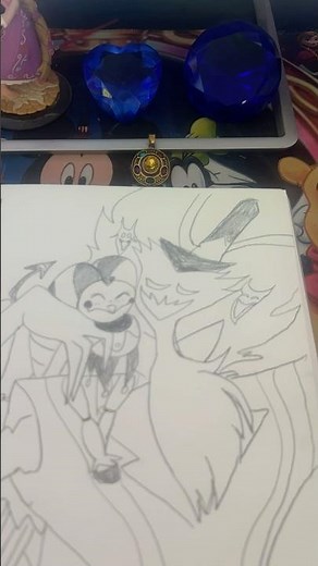 Asmodeus and Fizzarolli drawing from Helluva boss