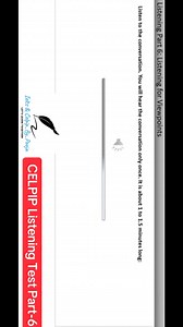 CELPIP Listening Task-10!! Answers at end of the video!! Test yourself before the actual exam!! #ce | General English