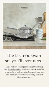 ALL-NEW: The Titanium Pro Cookware Collection ✅No-coating, virtually indestructible nonstick technology ✅Heat-safe up to 1000°F ✅Metal utensil and dishwasher-safe Free shipping & returns | Our Place | Facebook