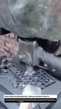 Heavy Metal Punching Machine – Extreme Industrial Power in Action!