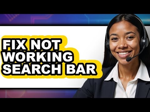 How to Fix Not Working Search Bar (easy Method)