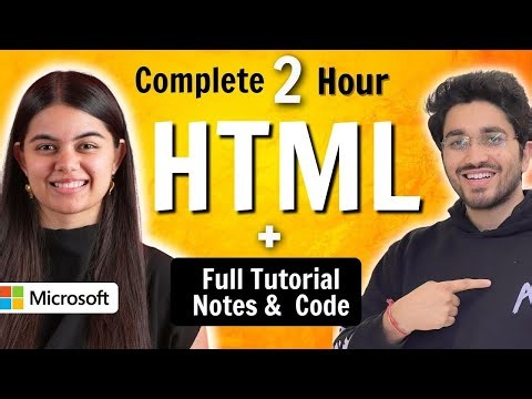 HTML Tutorial for Beginners 2026 | Complete HTML with Notes & Code ‪@ApnaCollegeOfficial‬