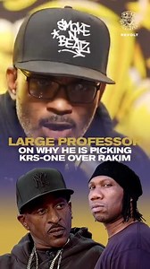 "I love #Rakim but... It's KRS-One" #LargeProfessor keeps it real about why he is picking KRS-One over Rakim on Drink Champs | Drink Champs